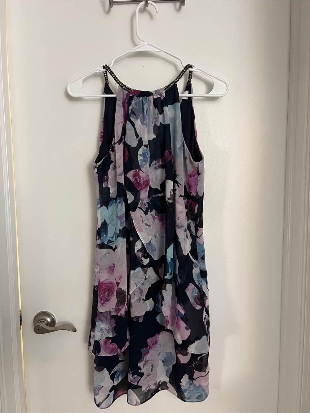 Semi-formal halter-style dress by Jessica Simpson
